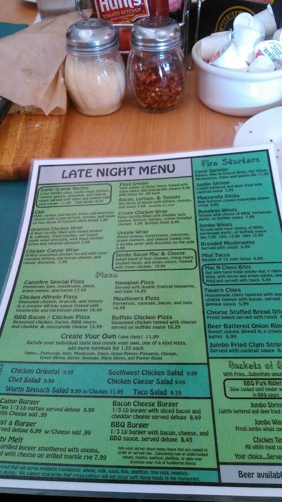 The Camp Sports Bar & Grill Menu 6